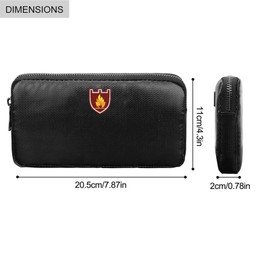 Fireproof Document Bag 1832 Fireproof Money Bag Wallet Bag Fire Safe Storage Pouch for DocumentsMoney and