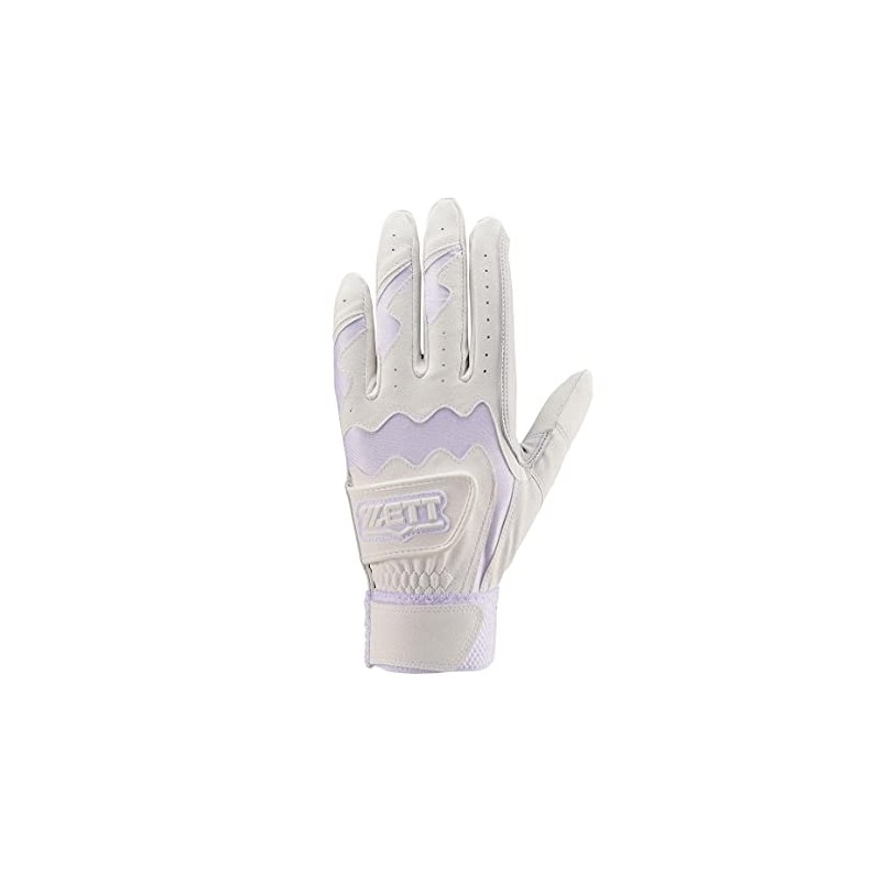 ZETT BG681HSA Batting Gloves, Palm/Natural Leather, Ambidextrous, High School Baseball