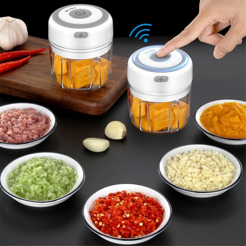 Wireless Electric Garlic Machine Mini Food Garlic Vegetable Chopper Grinder