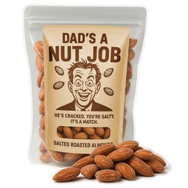 Uncle Franks Dads a Nut Job Almonds, Funny Gag Gift for Father's Day, Hilarious Snack for Dads Who Keep It Weird, Premium Salty Nuts, Made in USA, Small Batch, 7.8 oz