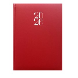 Agenda 2025, Daily Diary 2025, Format 15 x 21 cm, 324 Pages, Hard Cover (Red)