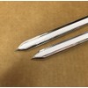 Vintage Style 5/8" White & Chrome Side Body Trim Molding