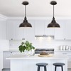 ALAISLYC 2 Pack Bronze Pendant Lights Kitchen Island Industrial Adjustable