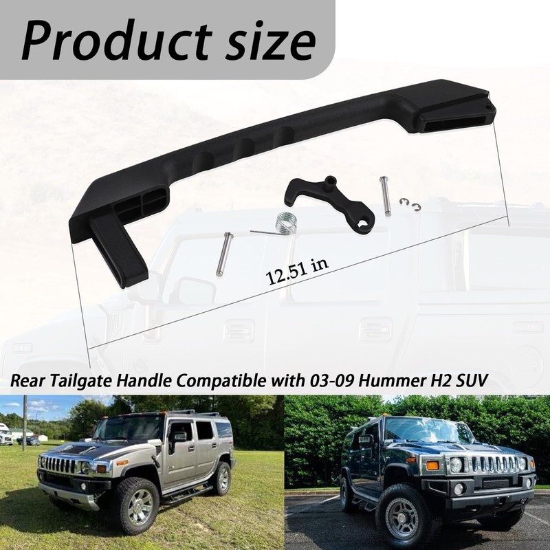 XTPTFABS Rear Tailgate Handle/Rear Tailgate Liftgate Handle/Rear Liftgate Latch Handle