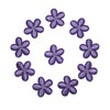 10Pcs Plum Blossom Embroidery Sew On Iron On Patch Badge