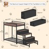 Saudism Pet Bunk Bed with Removable Stairs and 2 Drawers,