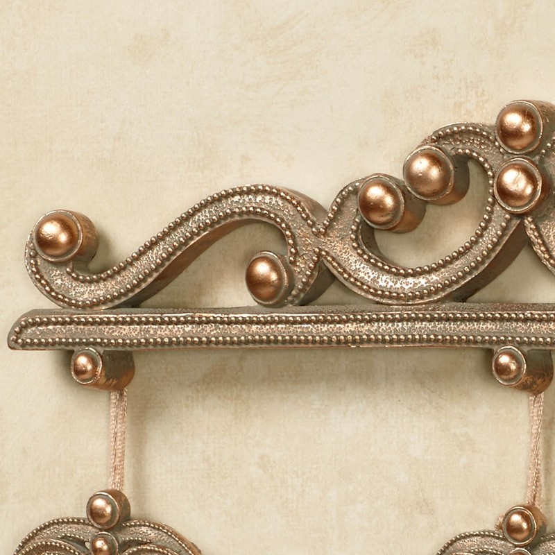 Touch of Class Radiant Bead Triple Photo Frame Aged Gold