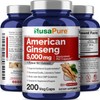 NusaPure American Ginseng 10:1 Extract, 500 mg Equivalent to 5000mg