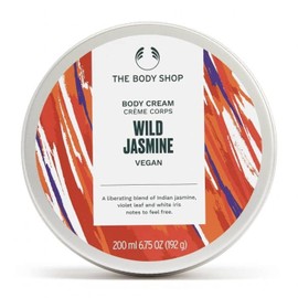 The Body Shop Vegan Body Cream with Wild Jasmine Nourishing Balm for All Skin Types Non-Stick Moisturising 96% Natural Ingredients with Shea Butter 200ml