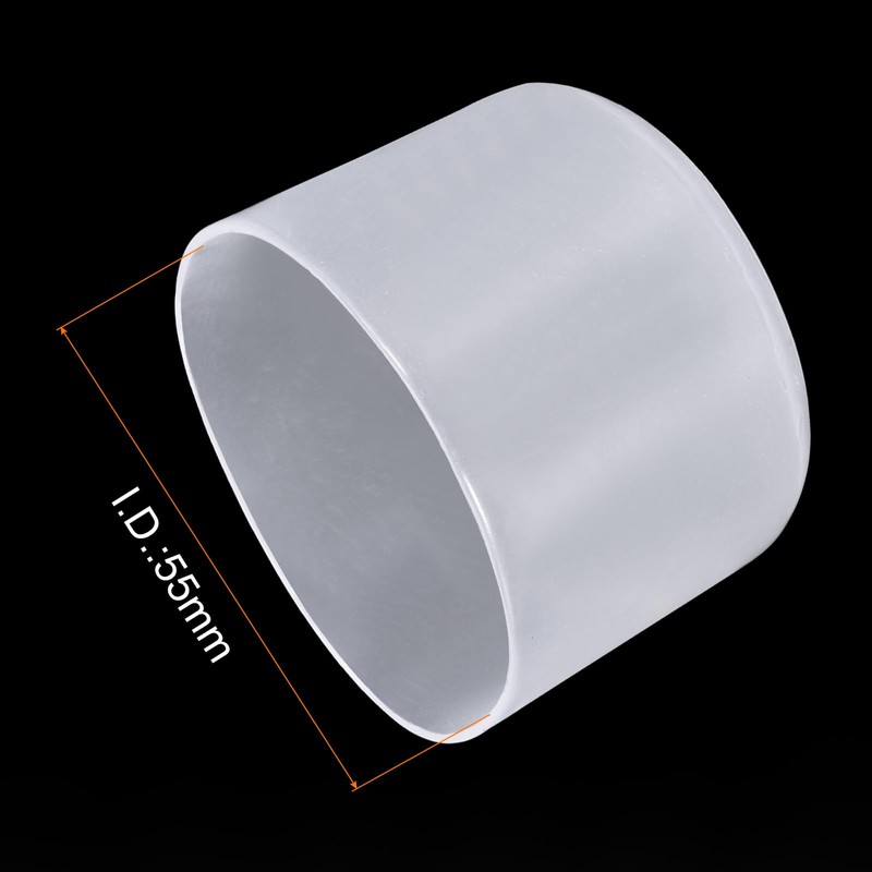uxcell 4pcs Rubber End Caps 55mm ID Vinyl Round Tube