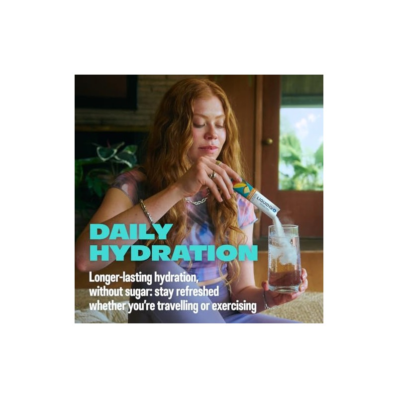Liquid I.V. Sugar Free Electrolyte Powder Mix, Mango Pineapple Flavour,