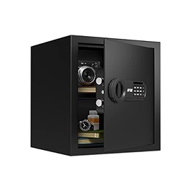 RPNB Deluxe Safe and Lock Box,Money Box,Digital Keypad Safe Box,Steel Alloy Drop Safe, Keypad Lock,Perfect for Home Office Hotel Business Jewelry Gun Cash Use Storage,1.2 Cubic Feet