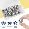 Vifmy 20 Pack 1/2"-13 Inch Locknuts,304 (A2-70) Stainless Steel Nylon