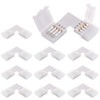 EKSAVE 4 Pin RGB LED Light Strip Connectors L Shape
