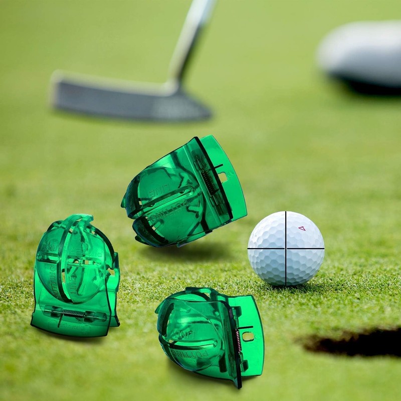 THJOPOKEEL 4 Sets of Golf line Markers Golf Ball Line