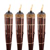 TIKI 60-Inch Bamboo Torches (4-Pack) – Natural Outdoor Torches with