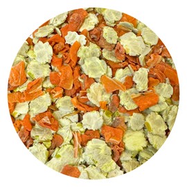 Exotic Nutrition Peas & Carrots 8 oz. - Healthy Natural Mixed Dried Vegetable Treat - for Rabbits, Guinea Pigs, Hamsters, Chinchillas and Small Pets