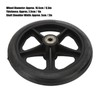 2pcs Replacement Wheel Professional Black Safe PU Front Wheel Accessory