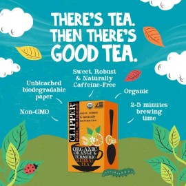Clipper Tea Té Orgánico Naranja Y Cúrcuma 20 Bolsitas