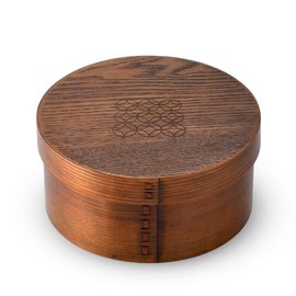 J-kitchens Cloisonne Container (Wooden Ohitsu) Approx. 2 to 3 pieces, Φ7.1 x 3.3 inches (18 x 8.5 cm)