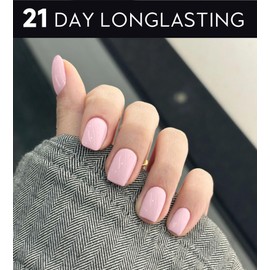 Beaolata Semi Cured Gel Nail Strips - UV Light Gel Nail Stickers - 20 Long Lasting Salon Quality Wraps (Sweet Pink Enigmatic)