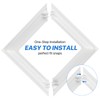 Aemygo 12 Pcs Vinyl Post Skirt, 4x4 Inch White Column