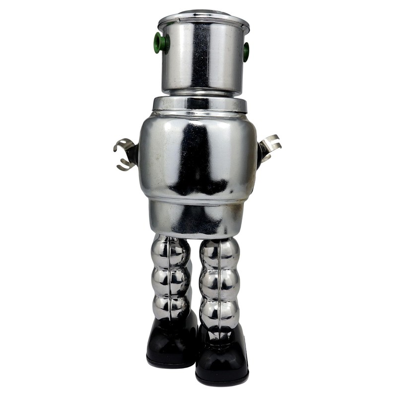 Freak Scene Roboter Mechanical Roby Robot Tin robot Silver