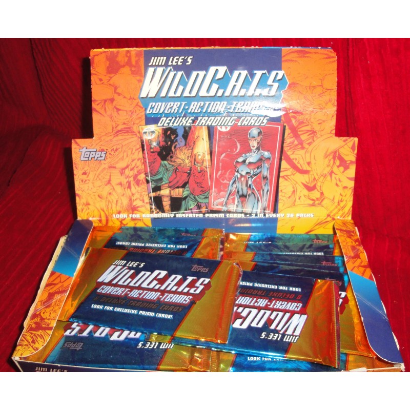 Jim Lee's Wild C.A.T.S - 8 Deluxe Trading Cards -Topps