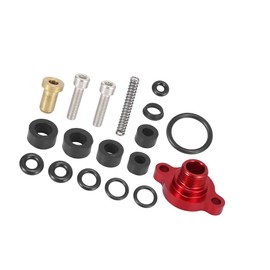 Hihaha Car Fuel Injection Pressure Regulator Valve Cap Spring Kit for Ford F250 F350 F450 F550 7.3L Powerstroke Diesel 1999 2000 2001 2002 2003 Red Durable Material