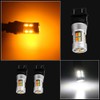 Grandview 3157 Amber/White Switchback Turn Signal LED Light Bulbs 12V