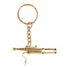 Mini Bassoon Shape Key Chain Adorable Brass Key Ring Pendant