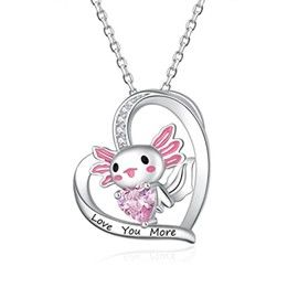 MEERIGO Axolotl Necklace Holiday gift for fashionable ladies