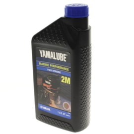 Yamaha LUB-2STRK-M1-12 Yamalube 2M Marine 2-Stroke Oil NMMA TC-W3 Quart; LUB2STRKM112 Made by Yamaha