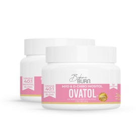 Bikini Burn Inositol Ovatol 2X | En polvo con 6g por porción | Myo-Inositol y D-Chiro puros en Radio 40:1 Mezcla Optima | Suplemento Hormonal Para Mujer con Alta Biodisoinibilidad | Sin voluminizantes