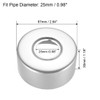 sourcing map Round Escutcheon Plate 67x30mm Stainless Steel Polishing for