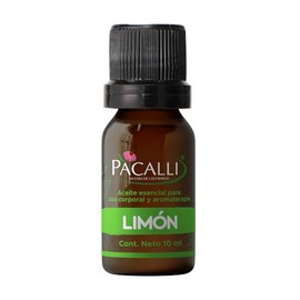 Aceite Esencial de Limón 100% Puro | Citrus aurantifolia | 10 ml | Aromaterapia y Uso Cosmético con Dilución | PACALLI