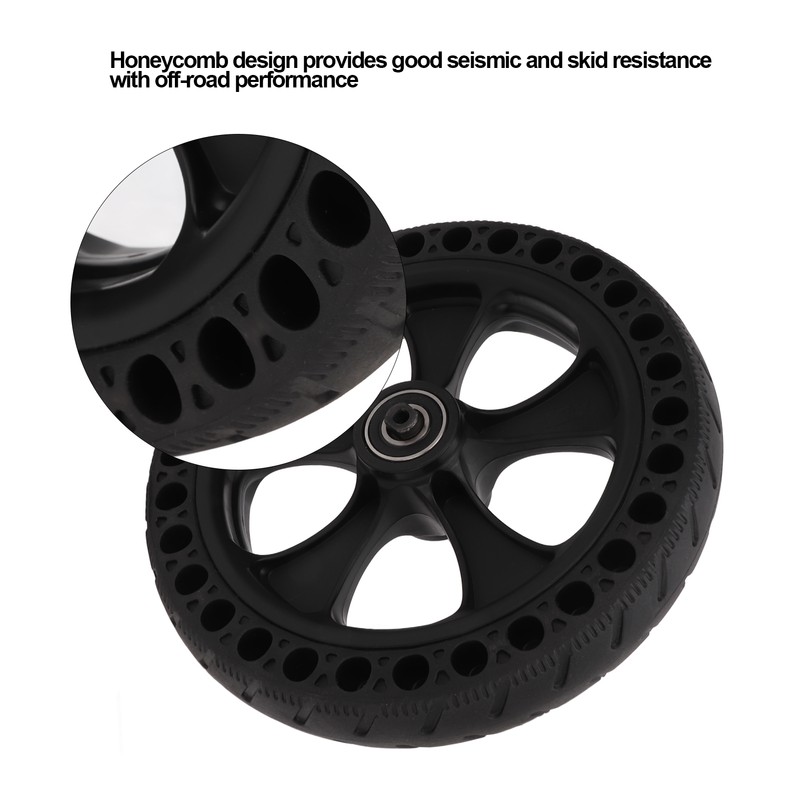 Electric Scooter Solid Rear Wheel Tire Assembly With Wheel Hub