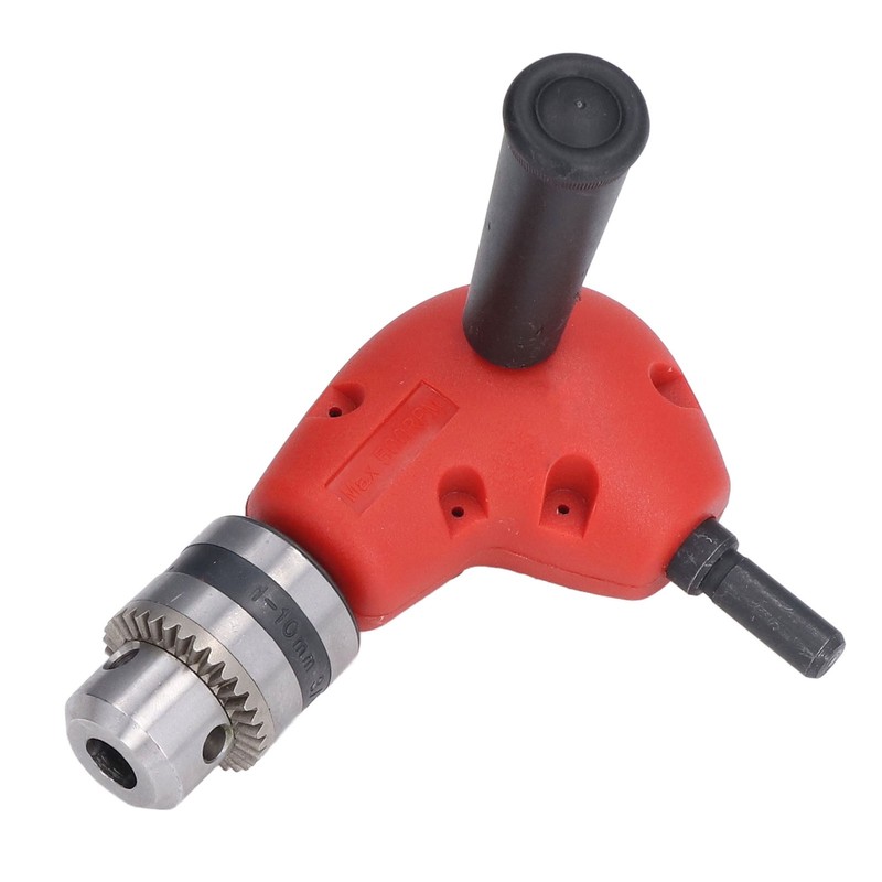 90° Angle Adapter Round Shank 9.5mm Electric Drill Chuck Attachment