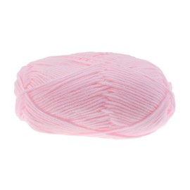 NOLITOY Milk Cotton Yarn Light Pink Chunky Hand Woven Knitting Wool for Sweaters Hats Scarves Super Soft Warm Yarn for DIY Projects and Crafts
