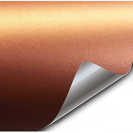 VViViD+ Premium Vinyl Wrap Film (6ft x 5ft, Matte Metallic Copper)