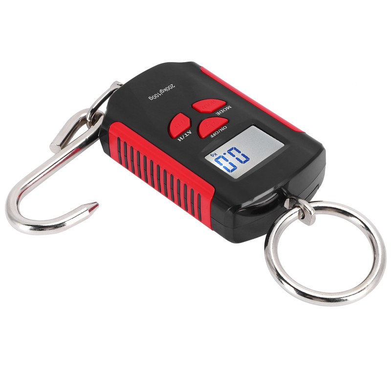 Portable Electronic Hanging Scale Digital LCD Backlit Display kg/lb/JIN 200KG