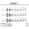 Shimano CS-9000 Y1YC13100 13T Gear B (Gear with Brim) for