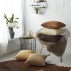 CALIYO Cushion Cover Corduroy Plain Set of 2 Cushion Covers