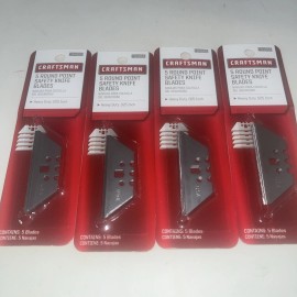 Craftsman 4 Packs Of Craftsman 5 Pk Rolling Point Safety Knife Blades #94866