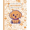 Sketchbook: Cute Goldendoodle Dog - Large Notebook for Drawing, Doodling,