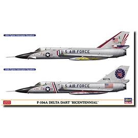 Hasegawa 02402 1/72 US Air Force F-106A Delta Dart Bicentennial (Set of 2) Plastic Model