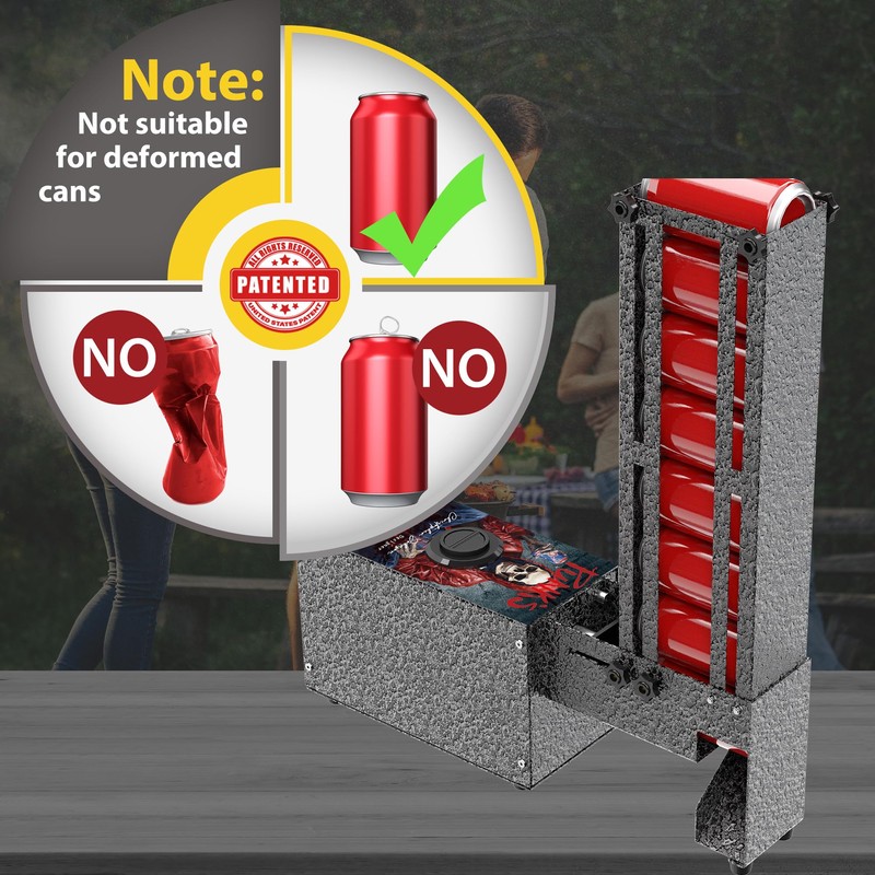 ATINY Electric Can Crusher with Hopper,Automatic Electric,Can Crushers Smashers for