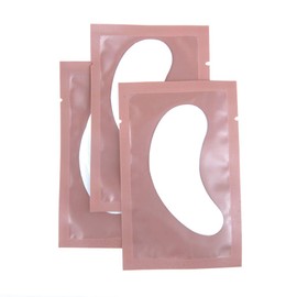 Florica 50 Pairs Eye Pads Eyelash Extension Lint-Free Eye Gel Extensions Patch Hydrogel Lint Free Eye Mask Eye Patch Eye Gel Patch (Rose)