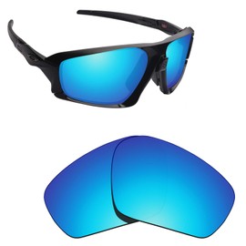 Alphax Ice Blue Polarized Replacement Lenses for Oakley Field Jacket OO9402