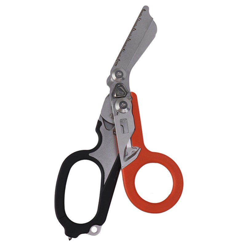 Emergency Response Shears Foldable Shear with Ring Cutter Glass Breaker